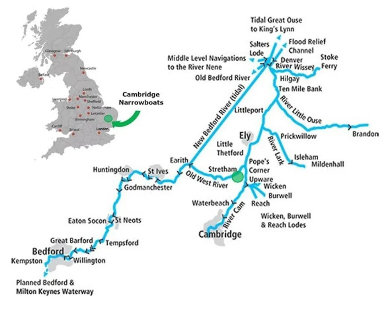 Πλωτό κατάλυμα Cambridge Narrowboats - Beautiful Narrowboat Glyndwr Ξενοδοχείο